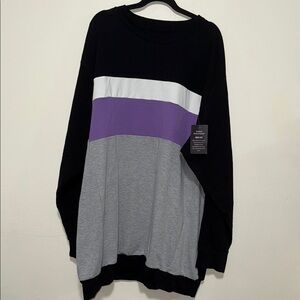 Winston NWT Cosmo Sweatshirt men big & tall size 3XLT black gray purple